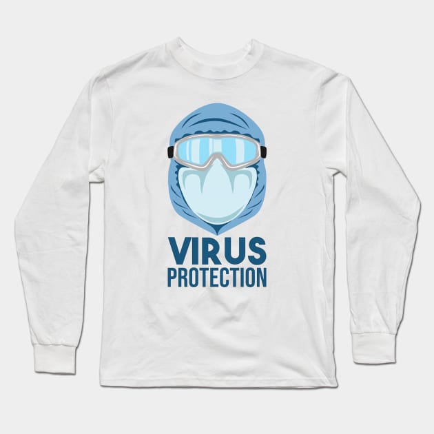 Virus Medical Epidemic Disease Virus Health Pandemic Illness Danger Pathogen Long Sleeve T-Shirt by sudaisgona